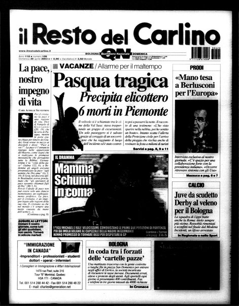 Il Resto del Carlino : giornale dell'Emilia